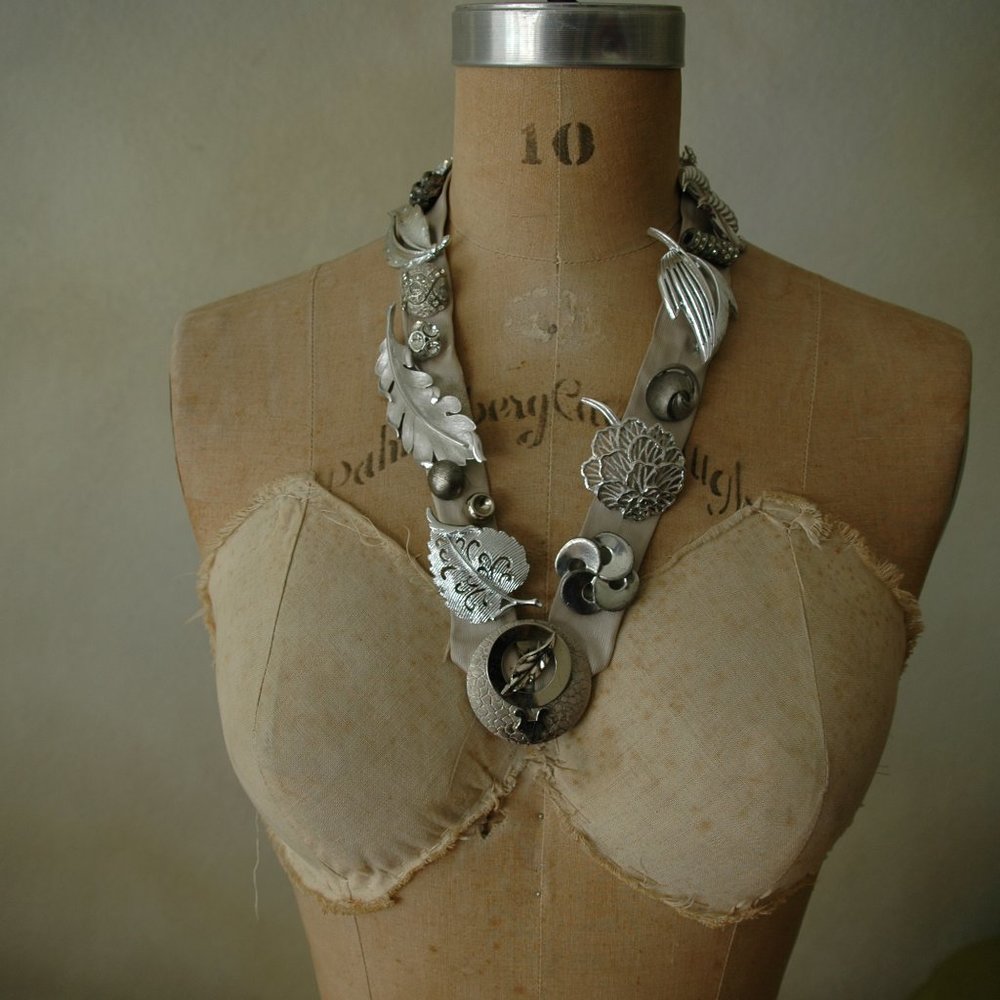 Vintage Button Necklace